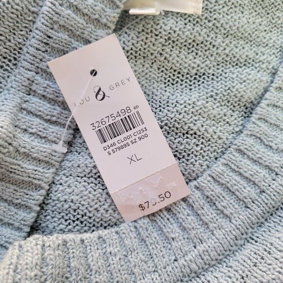 Lou Grey Womens Sweater Extra Large XL Asymmetric Comfy Blue Jaguar SWE133E - Picture 10 of 11